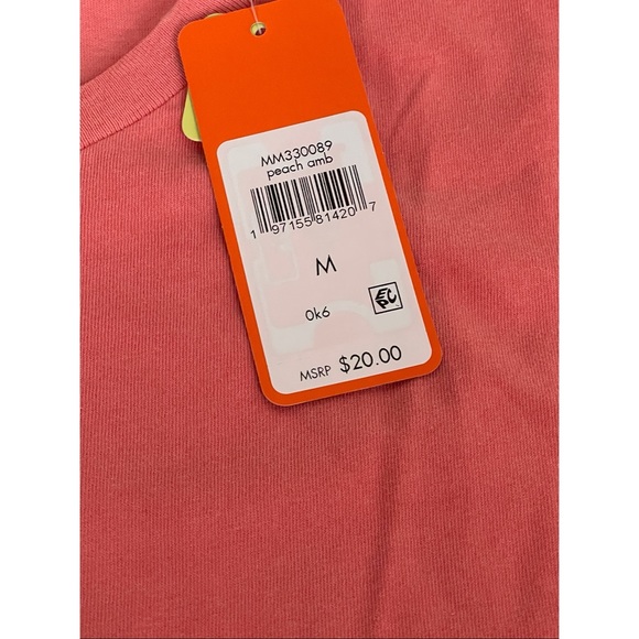 NWT Jimmy Buffett Margaritaville peach amber Shirt size Medium *L25 - Picture 4 of 6